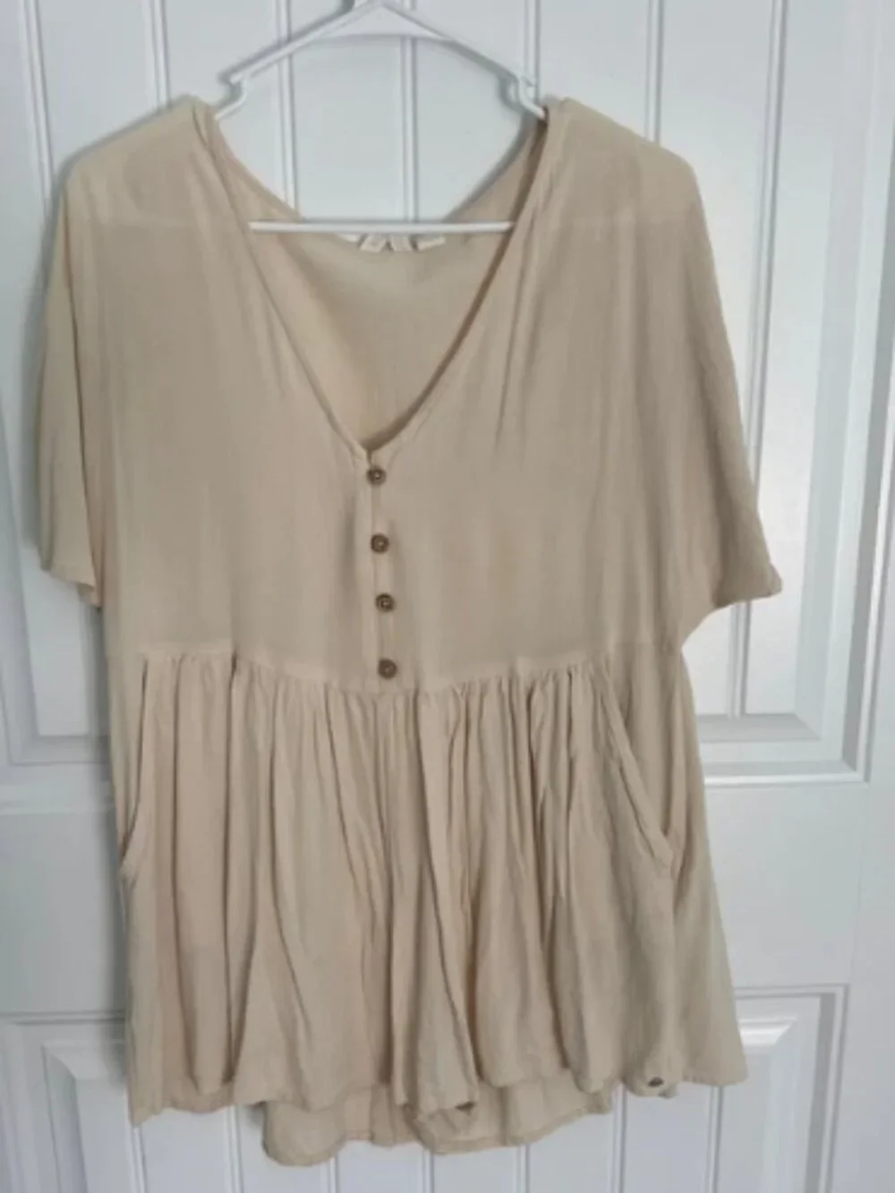 Cream Roxy romper